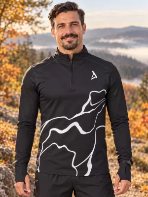 Pánská sportovní mikina premium plus ALTISPORT VOJ/ALM073MI04 ČERNÁ