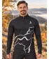 Pánská sportovní mikina premium plus ALTISPORT VOJ/ALM073MI04 ČERNÁ