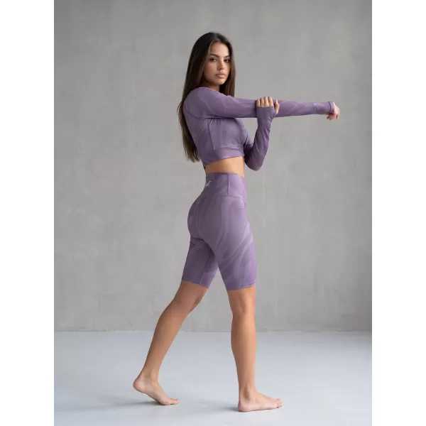  Dámské legíny nad kolena premium ALTISPORT VOJ/ALW072LEG02 FIALOVÁ 