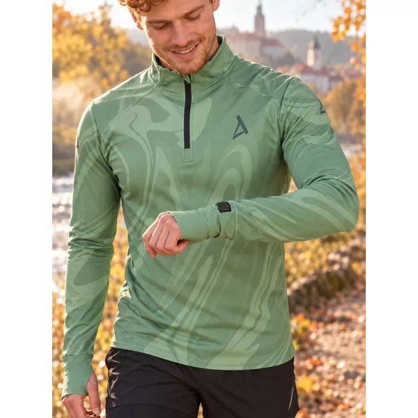  Pánská sportovní mikina premium plus ALTISPORT VOJ/ALM072MI04 ZELENÁ 