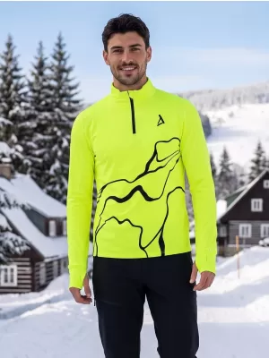 Pánská sportovní mikina premium plus ALTISPORT VOJ/ALM073MI04 FLUO-YELLOW