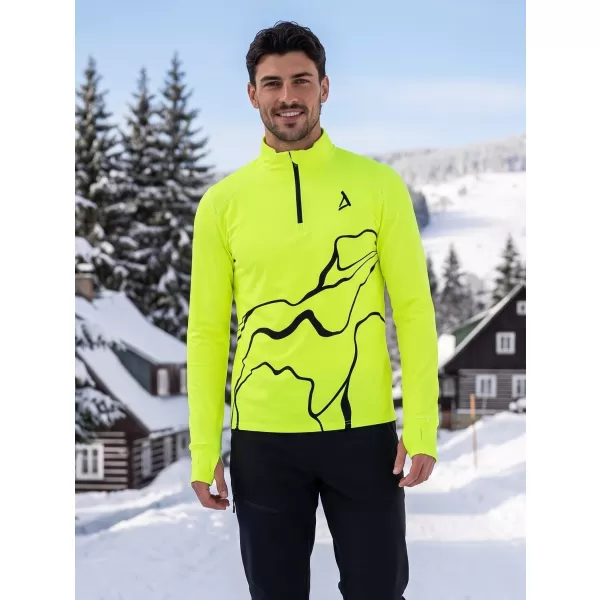  Pánská sportovní mikina premium plus ALTISPORT VOJ/ALM073MI04 FLUO-YELLOW 