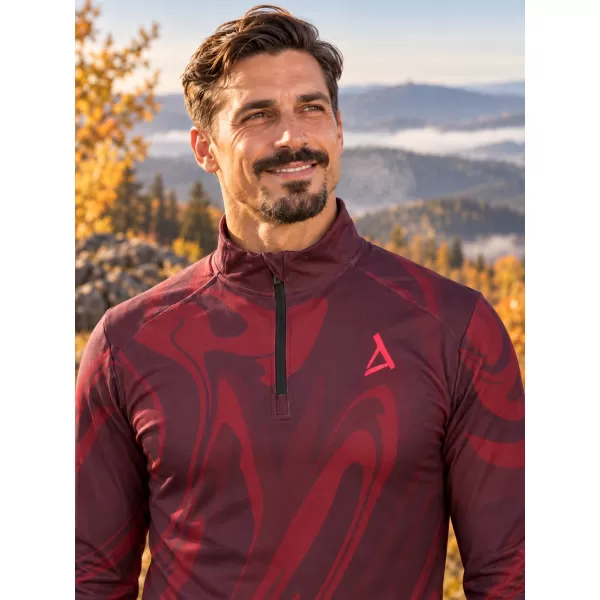  Pánská sportovní mikina premium plus ALTISPORT VOJ/ALM072MI04 WINE-RED 