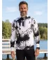 Pánská sportovní mikina premium plus ALTISPORT VOJ/ALM076MI04 BLACK/WHITE