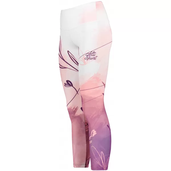  Dámské dlouhé legíny premium ALTISPORT VOJ/ALW083LEG01 BÍLORŮŽOVÁ 