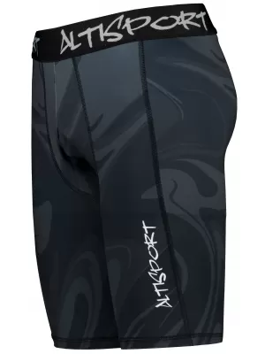 Pánské sportovní legíny nad kolena premium ALTISPORT VOJ/ALM072LEG02 ČERNÁ