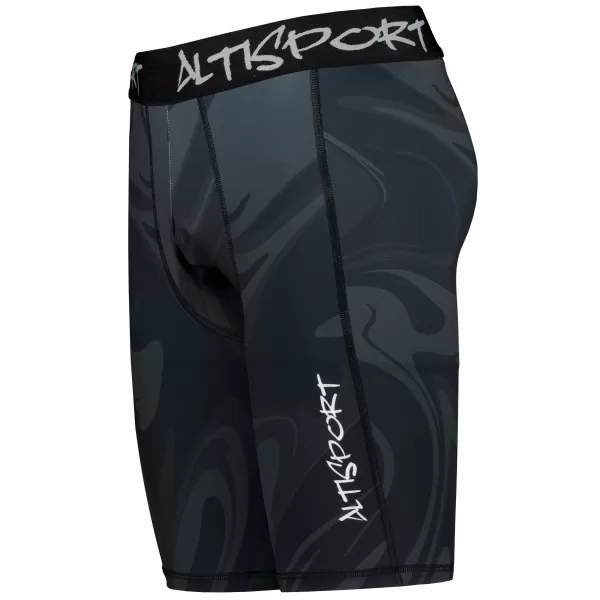  Pánské sportovní legíny nad kolena premium ALTISPORT VOJ/ALM072LEG02 ČERNÁ 