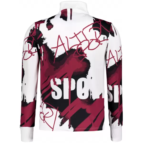  Pánská sportovní mikina premium plus ALTISPORT VOJ/ALM076MI04 BÍLÁ/RUDÁ 