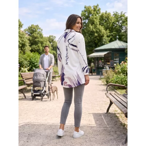  Dámské mikinové sáčko premium Altisport VOJ/ALW074MI05 BÍLOFIALOVÁ 