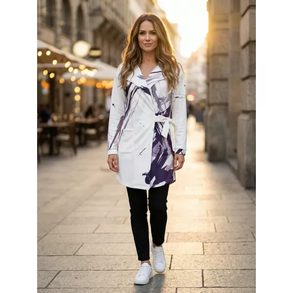  Dámské mikinové sáčko premium Altisport VOJ/ALW074MI05 BÍLOFIALOVÁ 