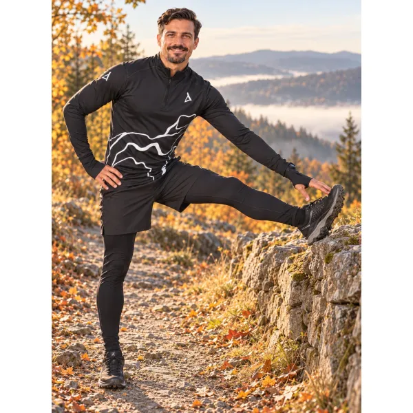  Pánská sportovní mikina premium plus ALTISPORT VOJ/ALM073MI04 ČERNÁ 