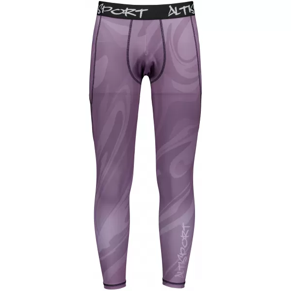  Pánské sportovní legíny dlouhé premium ALTISPORT VOJ/ALM072LEG01 FIALOVÁ 