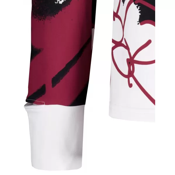  Pánská sportovní mikina premium plus ALTISPORT VOJ/ALM076MI04 BÍLÁ/RUDÁ 