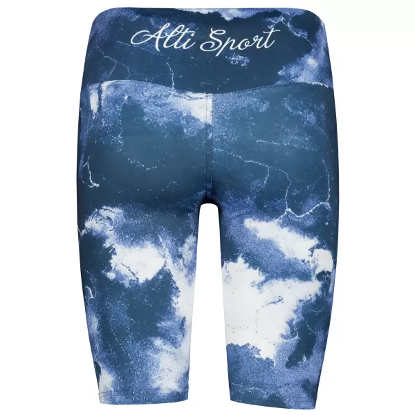  Dámské legíny nad kolena premium ALTISPORT VOJ/ALW066LEG02 TMAVĚ MODRÁ 