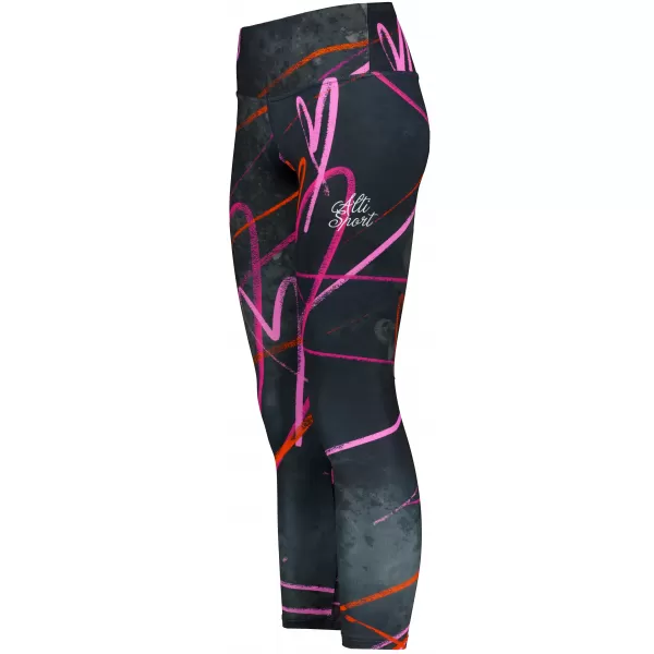  Dámské dlouhé legíny premium ALTISPORT VOJ/ALW082LEG01 ČERNÁ 