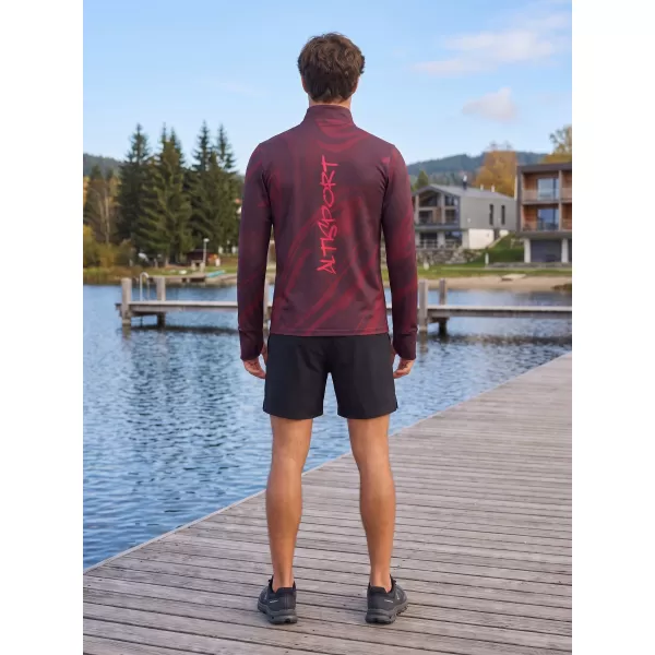  Pánská sportovní mikina premium plus ALTISPORT VOJ/ALM072MI04 WINE-RED 