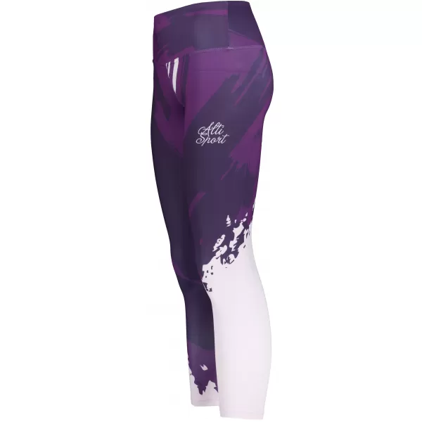 Dámské dlouhé legíny premium ALTISPORT VOJ/ALW081LEG01 TMAVĚ FIALOVÁ 