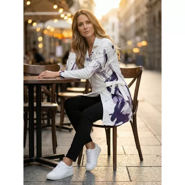  Dámské mikinové sáčko premium Altisport VOJ/ALW074MI05 BÍLOFIALOVÁ 