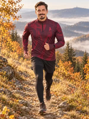 Pánská sportovní mikina premium plus ALTISPORT VOJ/ALM072MI04 WINE-RED