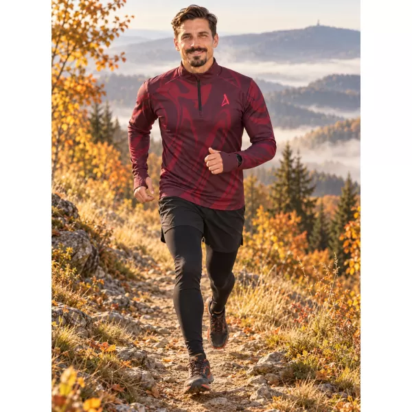  Pánská sportovní mikina premium plus ALTISPORT VOJ/ALM072MI04 WINE-RED 
