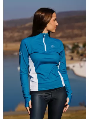Dámská sportovní mikina premium plus ALTISPORT VOJ/ALW078MI04 PETROLEJOVÁ