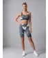 Dámské legíny nad kolena premium ALTISPORT VOJ/ALW081LEG02 ČERNÁ-ŠEDÁ