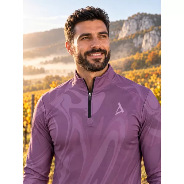  Pánská sportovní mikina premium plus ALTISPORT VOJ/ALM072MI04 FIALOVÁ 