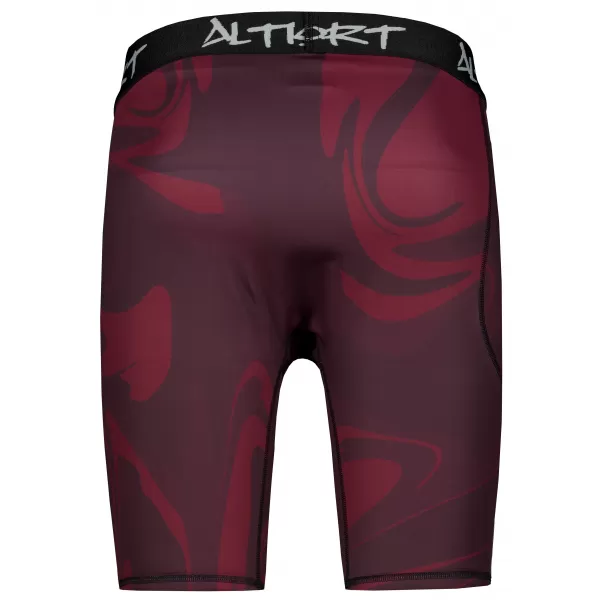  Pánské sportovní legíny nad kolena premium ALTISPORT VOJ/ALM072LEG02 WINE-RED 