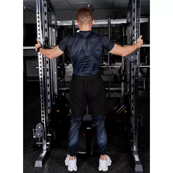  Pánské sportovní legíny dlouhé premium ALTISPORT VOJ/ALM072LEG01 ČERNÁ 