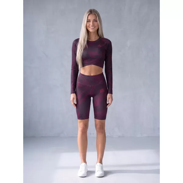  Dámské legíny nad kolena premium ALTISPORT VOJ/ALW072LEG02 WINE-RED 