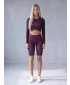 Dámské legíny nad kolena premium ALTISPORT VOJ/ALW072LEG02 WINE-RED