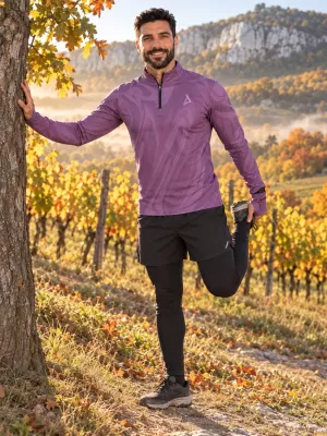 Pánská sportovní mikina premium plus ALTISPORT VOJ/ALM072MI04 FIALOVÁ