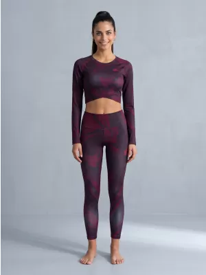 Dámské dlouhé legíny premium ALTISPORT VOJ/ALW072LEG01 WINE-RED