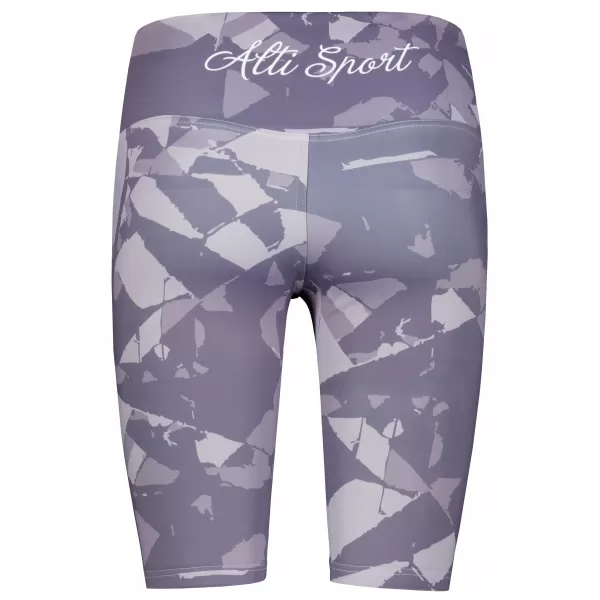  Dámské legíny nad kolena premium ALTISPORT VOJ/ALW080LEG02 ŠEDO-FIALOVÁ 