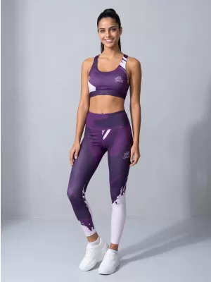 Dámské dlouhé legíny premium ALTISPORT VOJ/ALW081LEG01 TMAVĚ FIALOVÁ
