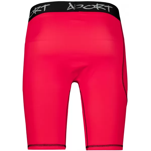  Pánské sportovní legíny nad kolena premium ALTISPORT VOJ/ALM000LEG02 ČERVENÁ 