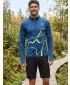 Pánská sportovní mikina premium plus ALTISPORT VOJ/ALM073MI04 NAVY-FLUO YELLOW