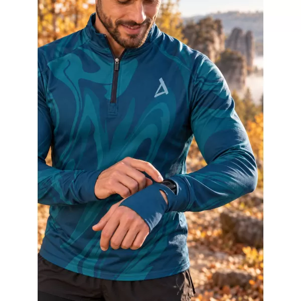  Pánská sportovní mikina premium plus ALTISPORT VOJ/ALM072MI04 PETROLEJOVÁ 