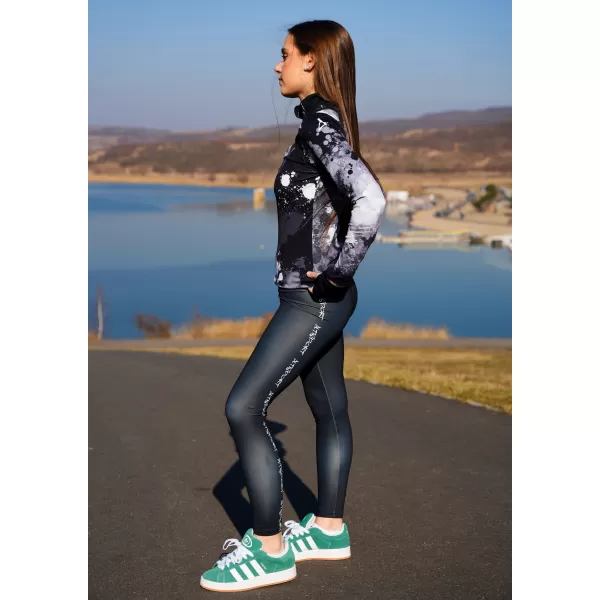  Dámská sportovní mikina premium plus ALTISPORT VOJ/ALW055MI04 ČERNOBÍLÁ 