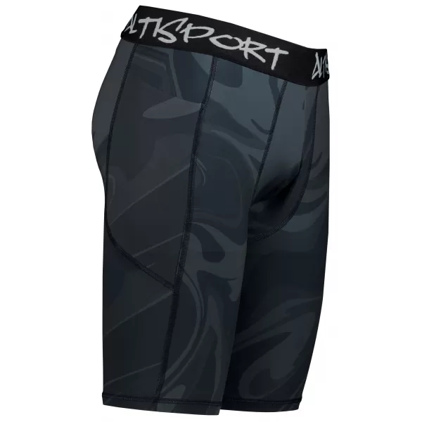  Pánské sportovní legíny nad kolena premium ALTISPORT VOJ/ALM072LEG02 ČERNÁ 