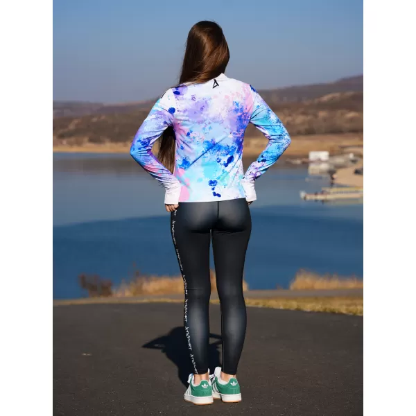  Dámská sportovní mikina premium plus ALTISPORT VOJ/ALW055MI04 FIALOVÁ/MODRÁ 