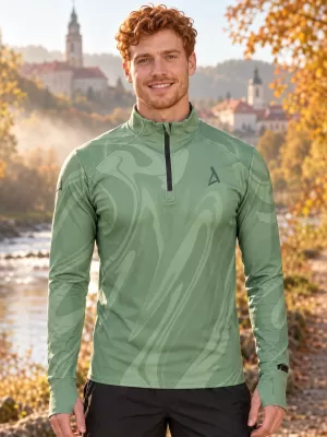 Pánská sportovní mikina premium plus ALTISPORT VOJ/ALM072MI04 ZELENÁ