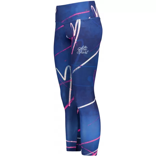  Dámské dlouhé legíny premium ALTISPORT VOJ/ALW082LEG01 TMAVĚ MODRÁ 