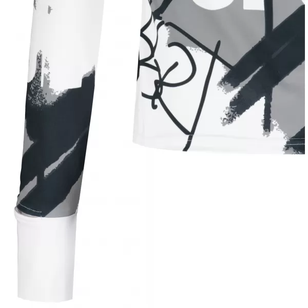  Dámská sportovní mikina premium plus ALTISPORT VOJ/ALW076MI04 WHITE/BLACK 