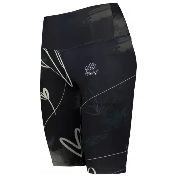  Dámské legíny nad kolena premium ALTISPORT VOJ/ALW083LEG02 ČERNOBÍLÁ 