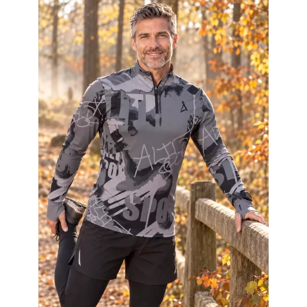  Pánská sportovní mikina premium plus ALTISPORT VOJ/ALM076MI04 DARK-GREY 