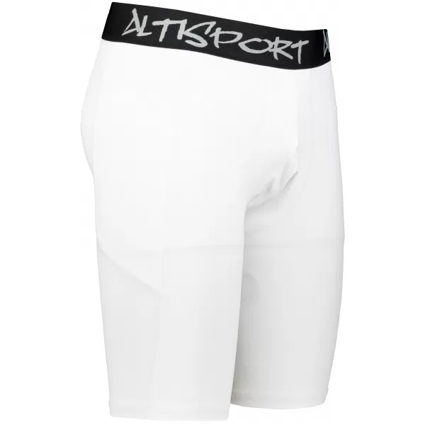  Pánské sportovní legíny nad kolena premium ALTISPORT VOJ/ALM000LEG02 BÍLÁ 