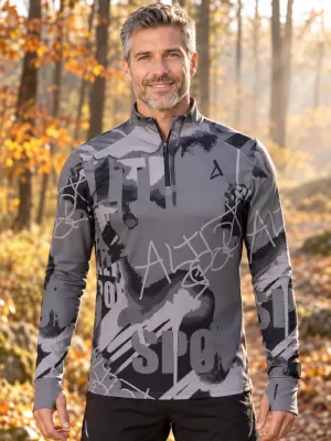 Pánská sportovní mikina premium plus ALTISPORT VOJ/ALM076MI04 DARK-GREY