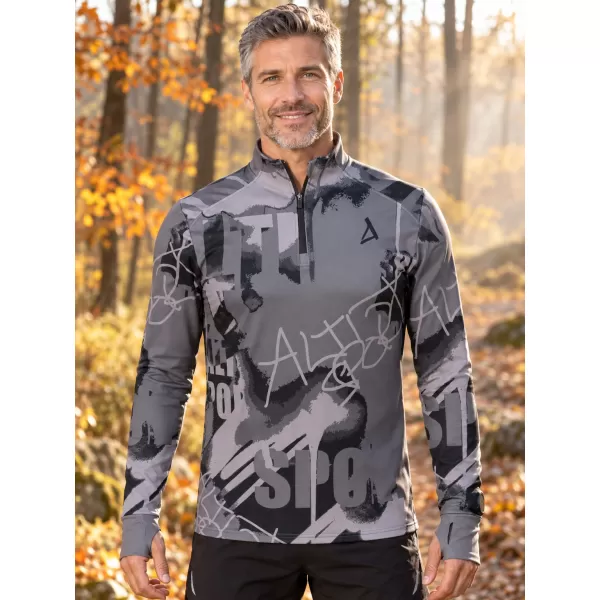  Pánská sportovní mikina premium plus ALTISPORT VOJ/ALM076MI04 DARK-GREY 
