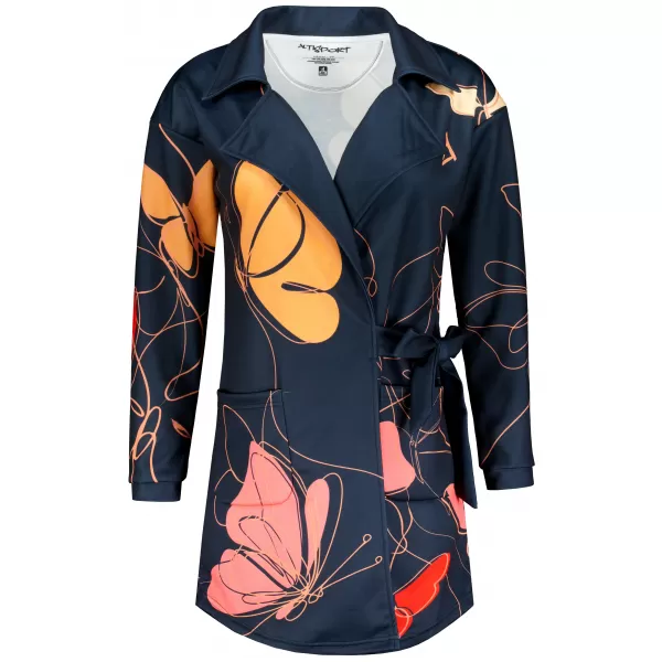  Dámské mikinové sáčko premium Altisport VOJ/ALW086MI05 ČERNÁ-ORANŽOVÁ 